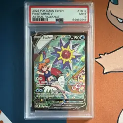 2022 Pokemon TCG Astral Radiance Trainer Gallery Starmie V TG13 PSA 9 Holo - Image 1