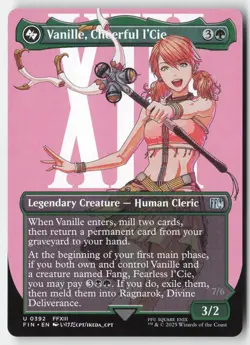 MTG - Vanille, Cheerful l'Cie (Borderless) U FINAL FANTASY 392 LP-NM - Image 1