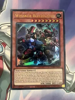1st Edition - ‘Whisker Blitzclique’ Ultra Rare Yu-Gi-Oh! Card [CORI-EN010]. - Image 1