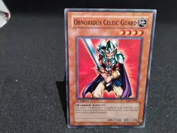 Yu-Gi-Oh TCG Card 1st Edition Obnoxious Celtic Guard SD5-EN007 MP - Image 1