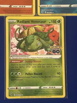 Pokemon TCG Pokemon GO Radiant Holo 3-Card Lot Charizard Blastoise Venusaur NM - Image 4