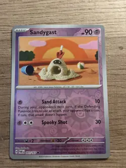 Pokemon TCG 3 Card Lot Blipbug Sandygast Munna crochet artwork - Image 3