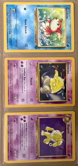 1999 Vintage Pokemon TCG Non Holo Binder Page 9 Card Lot WOTC - Image 2