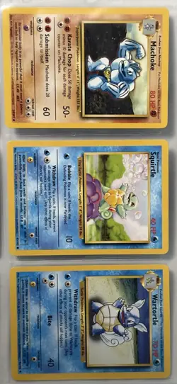 1999 Vintage Pokemon TCG Non Holo Binder Page 9 Card Lot WOTC B - Image 3