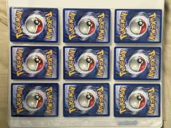 1999 Vintage Pokemon TCG Non Holo Binder Page 9 Card Lot WOTC B - Image 5