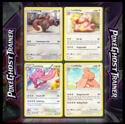 8x Lickitung & Lickilicky Card Lot - 2014 to 2019 era - LP - cute Pokemon TCG - Image 2