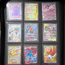 Pokemon TCG Holo Card Lot Binder Pages all NM - Image 1