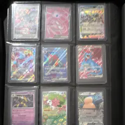 Pokemon TCG Holo Card Lot Binder Pages all NM - Image 3