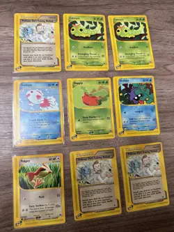 Pokemon TCG E Reader Expedition Card Lot LP - MP CLEAN Lot of 40 ONLY 1 HOLO - Image 3