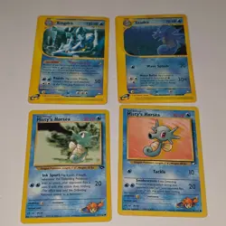 Pokemon Card Lot Kingdra Aquapolis Seadra Misty's Horsea Gym Heroes TCG - Image 1