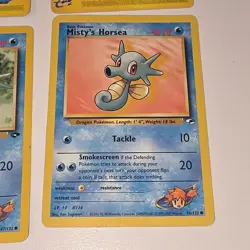 Pokemon Card Lot Kingdra Aquapolis Seadra Misty's Horsea Gym Heroes TCG - Image 3