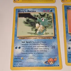 Pokemon Card Lot Kingdra Aquapolis Seadra Misty's Horsea Gym Heroes TCG - Image 4