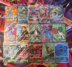 Pokemon TCG 15 Card Lot ex/V/VMAX Full Art Near Mint - Image 1