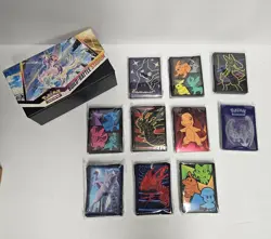 Pokemon TCG Card Sleeves Lot Of 10 Plus Etb Box New Sealed - Image 1
