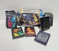 Pokemon TCG Card Sleeves Lot Of 10 Plus Etb Box New Sealed - Image 2