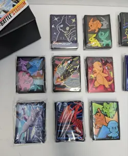 Pokemon TCG Card Sleeves Lot Of 10 Plus Etb Box New Sealed - Image 4