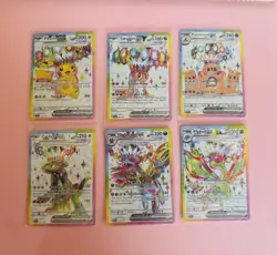 Pokemon TCG: Surging Sparks (6) card lot, Ultra Rare, EX (Rainbow), NM, ENG - Image 1