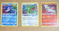 Pokemon TCG Vivid Voltage Amazing Rare Holo 3-Card Lot: Kyogre Rayquaza Reshiram - Image 1