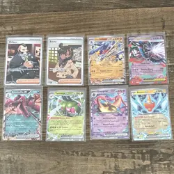Pokemon TCG 8-Card Holo Lot EX/Mega EX incl Cynthia, Mega Florges EX, Rotom - Image 1