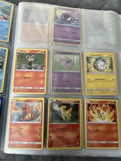 Pokemon TCG Sun & Moon Card Lot in Binder Pages, English Pokemon & Trainer - Image 5