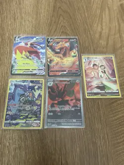 Pokemon TCG 5-Card Full Art Holo Lot Blaziken Charizard Scizor Gardevoir Tox - Image 1