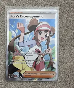 Full Art Foil Pokemon TCG 5-Card Lot: Rosa's Encouragement, Zacian & More - Image 1