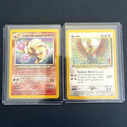 Pokemon TCG Neo Destiny 2-Card Lot: Light Arcanine 12/105 & Ho-Oh 18/64 [NM] - Image 1
