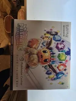SCRAPED Pokemon Prismatic Evolutions Pokemon Center Elite Trainer Box ETB Sealed - Image 3