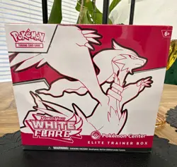 Pokemon TCG Pokemon Center Elite Trainer Box Scarlet & Violet White Flare Sealed - Image 1
