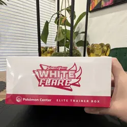 Pokemon TCG Pokemon Center Elite Trainer Box Scarlet & Violet White Flare Sealed - Image 2