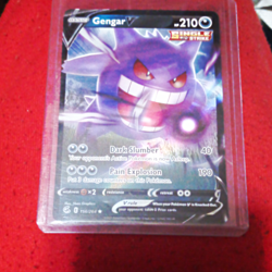 Pokemon TCG Gengar V 156/264 Fusion Strike Ultra Rare Holo 210 HP English - Image 1