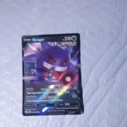 Pokemon TCG Gengar V 156/264 Fusion Strike Ultra Rare Holo 210 HP English - Image 2