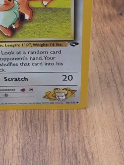 Lt. Surge's Eevee 51/132 Gym Challenge 1st Edition LP Pokemon Card WOTC - Image 4