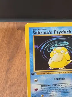 Sabrina's Psyduck 99/132 Gym Challenge 1st Edition LP Pokemon TCG Card WOTC - Image 3