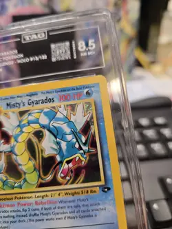 Pokemon 2000 Gym Challenge Misty's Gyarados 13/132 Holo 1st ED TAG 8🌀SWIRL🌀 - Image 4
