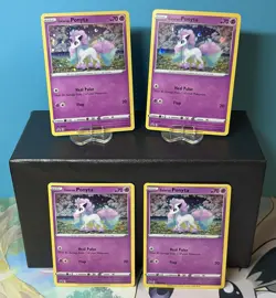 Galarian Ponyta SWSH013 Black Star Promo NM x3 LP x1 LOT of 4 Pokemon TCG - Image 1