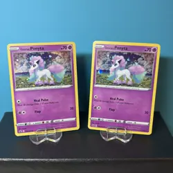 Galarian Ponyta SWSH013 Black Star Promo NM x3 LP x1 LOT of 4 Pokemon TCG - Image 2