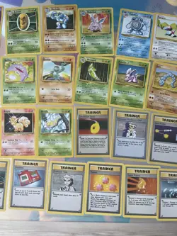 Pokemon TCG Base Set 1999 Vintage Lot of 59 (Uncommon, Common & Trainer / Rare) - Image 2