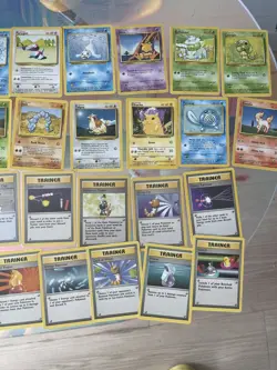 Pokemon TCG Base Set 1999 Vintage Lot of 59 (Uncommon, Common & Trainer / Rare) - Image 3