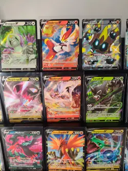 Pokemon TCG 20 V Cards Bulk Lot Near Mint Mixed Sets Collection Bundle - Image 3