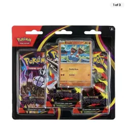 Pokemon TCG Mega Evolution Pitch Black 3-Pack Blister Binacle Promo English - Image 1