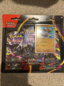 Pokemon TCG Mega Evolution Pitch Black 3-Pack Blister Binacle Promo English - Image 3