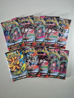 Pokemon TCG Mega Evolution Chaos Rising - 10x Booster Pack Lot English - Image 1