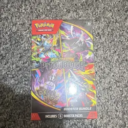 Pokemon TCG Mega Evolution Pitch Black Booster Bundle Box 6 Packs English 6+ - Image 1