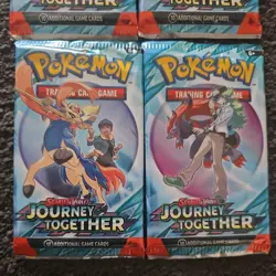Brand new Pokemon TCG Journey Together Booster Pack x 4 - Art set of 4 packs - Image 4