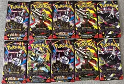 Pokemon TCG Mega Evolution Pitch Black Booster Pack Lot 10 Packs English - Image 1