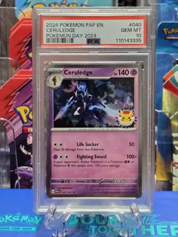 Ceruledge 040/091 2024 Pokemon Day Cosmos Holo Promo Pokemon TCG - PSA 10 - Image 1