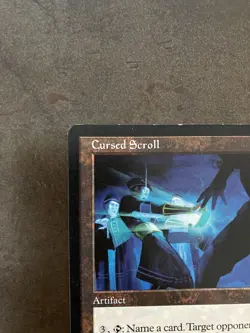 MTG Cursed Scroll Tempest 1997 Old Frame Legacy Premodern Artifact Staple #3 - Image 2