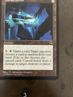 MTG Cursed Scroll Tempest 1997 Old Frame Legacy Premodern Artifact Staple #3 - Image 5