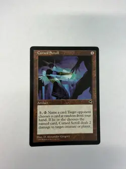 CURSED SCROLL Tempest MTG Magic the Gathering NM - Image 1